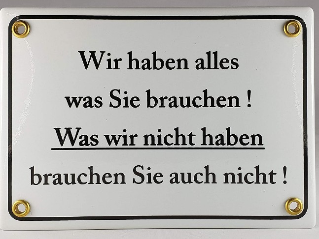 Wir haben alles